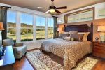 Master Bedroom with King-size Be,d 31 in HD TV